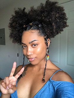 You Got To, Black Girl Cabello con textura afro, Cabello negro: Peinado de chicas lindas  