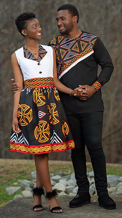 Camisa de vestir, Ropa casual: camisas,  Trajes africanos a juego  