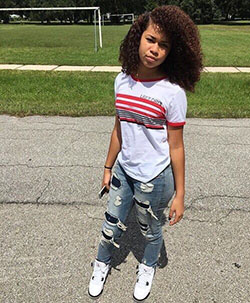 Trajes de niña negra iluminada: aire jordan,  Swag Outfit Adolescentes  