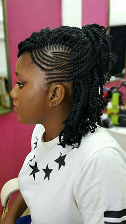 Trenza Africana Peinado Cabello Natural: Cabello con textura afro,  Ideas de peinado,  trenzas de caja,  Peinados Trenzados,  Cuidado del cabello  