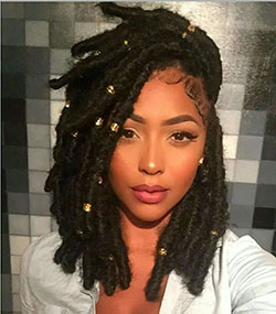 Peinados naturales mujeres negras: Peluca de encaje,  Cabello con textura afro,  corte bob,  Ideas de peinado,  trenzas de ganchillo,  trenzas de caja,  Peinados Trenzados  