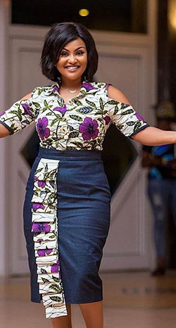 Nana ama mcbrown en ropa africana: vestido largo,  Vestidos Ankara  
