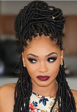 Peinados con trenzas para mujeres negras.: Peluca de encaje,  trenzas de ganchillo,  Peinados Trenzados,  Cuidado del cabello  