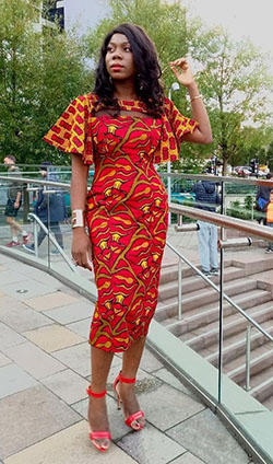 Ropa africana para damas 2018: camarones asos,  vestido largo ankara  