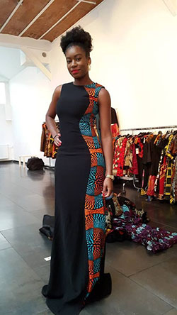 Kitenge diseños africanos: vestido largo ankara  