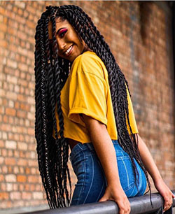 Peinados trenzados negros para probar en 2019: Fotografía de moda,  Peinados Trenzados  