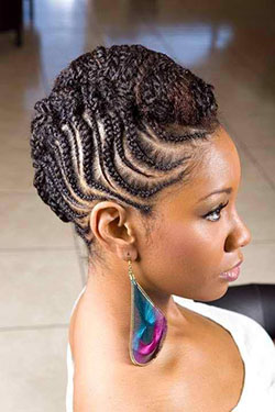 Estilos protectores para cabello natural.: Cabello con textura afro,  Ideas de peinado,  trenzas de caja,  peinado mohicano,  Peinados Trenzados,  Cuidado del cabello  