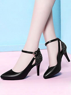Zapato de tacón, Zapato peep-toe: Zapato de tacón alto,  Zapato de punta abierta,  zapatos de trabajo mujer  