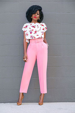 Cómo combinar un pantalón rosa: pantalón rosa  
