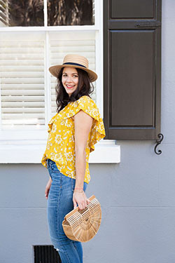 Modelo de moda, Madewell Inc.: Outfits Amarillo Niñas  