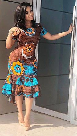 Ankara viste 2019, Aso ebi, Aangeknipte mouw: camarones asos,  Trajes Africanos Tradicionales,  Vestido Corto Ankara  