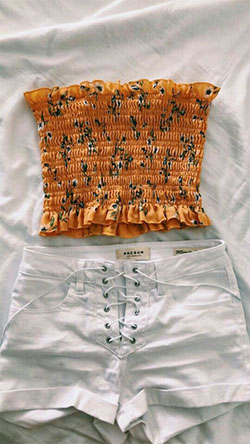 conjuntos de verano para adolescentes: Pantalones ajustados,  Atuendos Tumblr  