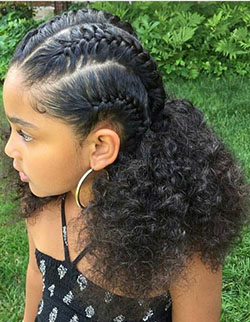 Impresionantes ideas de peinados para niñas negras en 2019: trenzas de caja,  peinados africanos,  peinado mohicano,  Trenza francesa,  Peinado Para Niñas,  peinados de niños  