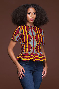 tops estampados africanos: camisas  