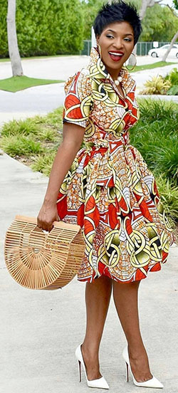 vestidos africanos para la iglesia: paño kente  