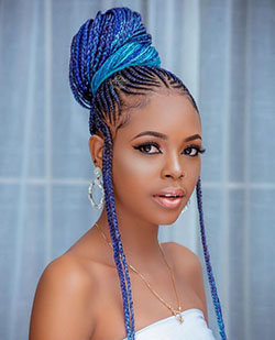 Trenzas africanas 2019 tendencia: Cabello con textura afro,  trenzas de caja,  Peinados Trenzados,  Cuidado del cabello  