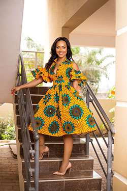 Los mejores vestidos estampados africanos: vestido de bola,  paño kente  