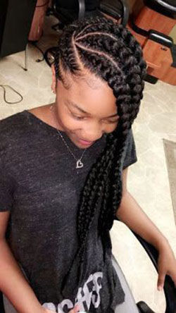 Estilos simples de trenzado de cabello negro: Cabello con textura afro,  afroamericano,  trenzas de caja,  peinados africanos,  Peinados Trenzados,  Cabello afroamericano  