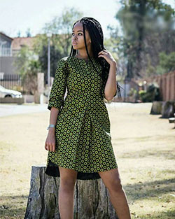 Hermosos diseños de vestidos shweshwe 2019: 