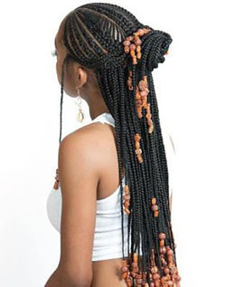 Trenza Africana 2019, Trenzas box, Trenzas crochet: Pelo largo,  trenzas de ganchillo,  trenzas de caja,  Peinados Trenzados  