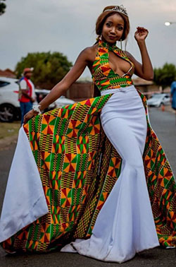 Trajes para usar para una boda africana: trajes de fiesta,  Vestido de la dama de honor,  paño kente,  trajes de boda africanos  