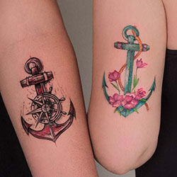 Elige estos tatuajes de anclas para hermanos, Old school (tatuaje): 