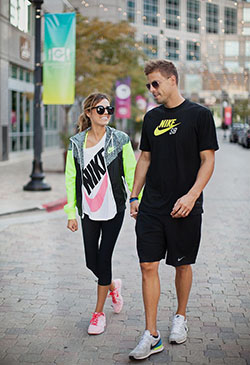 Dosis diaria de estilosos conjuntos Nike para parejas: trajes de invierno,  objetivos de moda,  Conjuntos de Nike a juego  