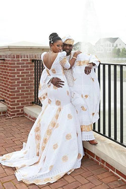 Fotos de vestidos de novia africanos: Vestido de novia,  trajes de boda africanos  
