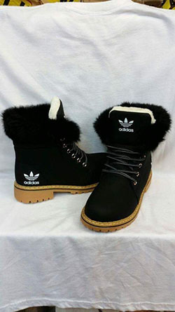 Adidas Winter Snow Boots Mujeres con piel: adidas originales,  botas de piel adidas,  Bota de nieve  