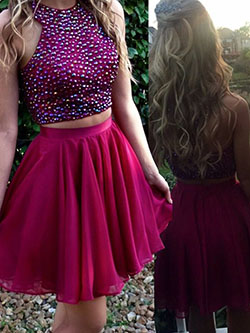 Vestidos de baile de dos piezas NZ para la venta en línea | vestidos victoria: 