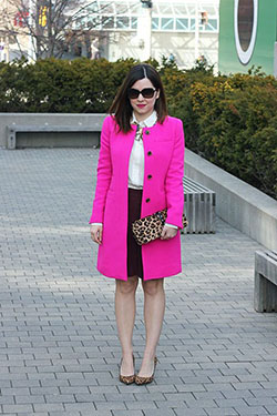 Trajes de color rosa y negro para la oficina: ana taylor,  Ideas de trajes rosas  