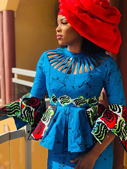 Estilos de vestidos únicos de Ankara Atuendo para mujeres africanas: vestidos africanos,  cera holandesa,  Atuendos Ankara  