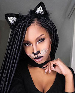 Diy Halloween Black Girl Cat Disfraces De Halloween: Sombra,  disfraz de Halloween  