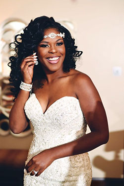 Peinados de boda afroamericana con tejido: Vestido de novia,  peinados de boda africanos  