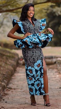 Los mejores vestidos elegantes de Ankara para niñas: vestidos africanos,  camarones asos,  cera holandesa,  Alta costura,  Atuendos Ankara  