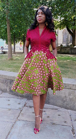 Hasta la rodilla Diseños hermosos modernos del vestido de Shweshwe: vestidos de coctel,  vestidos africanos,  vestido largo,  Vestidos Shweshwe  