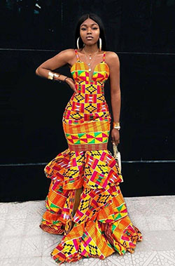 Impresionantes consejos vestidos largos africanos 2019, estampados de cera africana: trajes de fiesta,  Vestido de noche,  vestidos africanos,  vestido largo,  paño kente,  Atuendos Ankara  