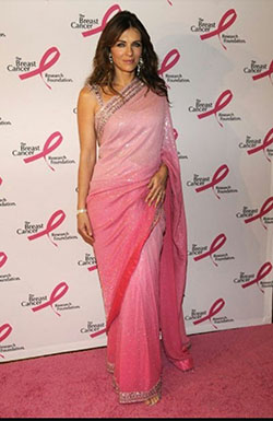 liz hurley en sari: kim kardashian,  nicole kidman,  celebridades de hollywood en sari,  elizabeth hurley,  chicas calientes en sari  