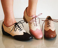 Traje de zapatos de mujer, zapato Oxford, zapato Brogue: Zapato de tacón alto,  Piso de ballet,  Zapato oxford,  Zapato brogue,  zapato de montar  