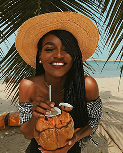 Chicas negras de vacaciones: Personas de raza negra,  Piel oscura,  traje de niña negra  