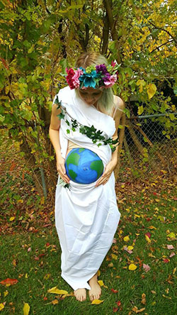 Disfraces de Halloween de la Madre Tierra para embarazadas y niños pequeños: disfraz de Halloween,  ropa de maternidad,  Disfraces De Halloween Embarazada  