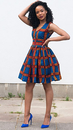 Mini vestido estampado africano para joven: vestidos africanos,  camarones asos,  vestido largo,  paño kente,  Vestidos Ankara,  instamoda  