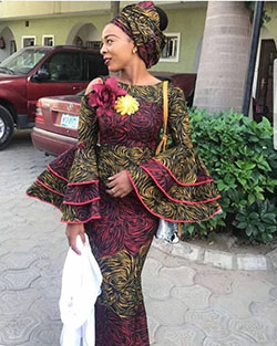 Últimos estilos de vestidos largos de ankara 2018: vestidos africanos,  camarones asos,  Vestidos Ankara  