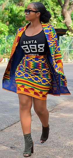 Chaqueta y falda Ankara para niña: vestidos africanos,  Vestidos Ankara  