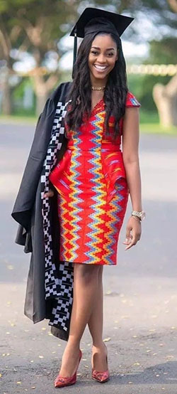 Vestidos de graduación estampados africanos, tela Kente: paño kente,  Ceremonia de graduación,  Vestidos Kitenge  