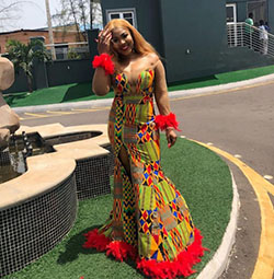 Bata africana con estampados de cera para damas: Casual elegante,  Ideas de ropa,  camarones asos,  paño kente,  Vestidos Ankara  