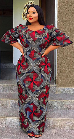 Diseños Ankara tallas grandes para mujer: vestidos africanos,  traje de talla grande,  vestido largo,  Vestidos Ankara,  traje folklórico  