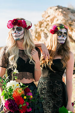 Lindos disfraces de Halloween para Bffs: disfraz de Halloween,  maquillaje facial  
