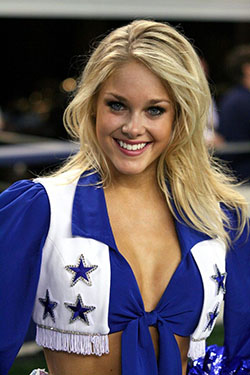 Las porristas más lindas del mundo.: Chicas calientes de alegría,  Cowboys de Dallas  