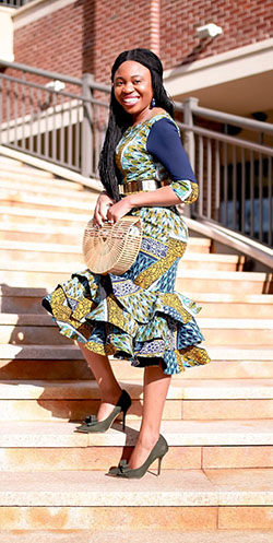 Ideas de atuendos con estampados de cera africanos: blogger de moda,  Vestidos Ankara  